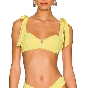 Revolve Beach Riot yellow bikini top